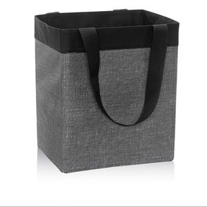 Essential Storage Tote -Charcoal Crosshatch